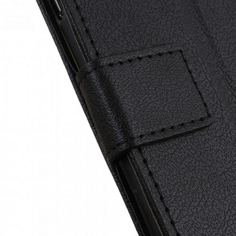 Flip Case Motorola Edge 20 Pro Klassinen Nahkaefekti
