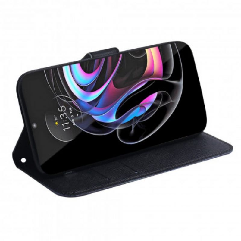 Flip Case Motorola Edge 20 Pro Panda Kasvot