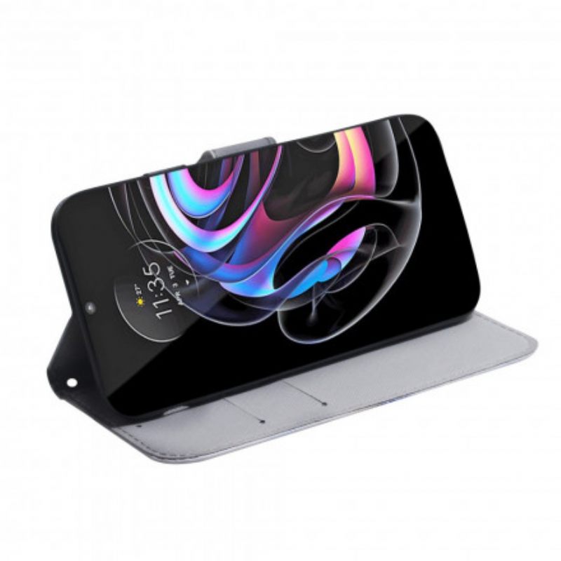 Flip Case Motorola Edge 20 Pro Tiger Face