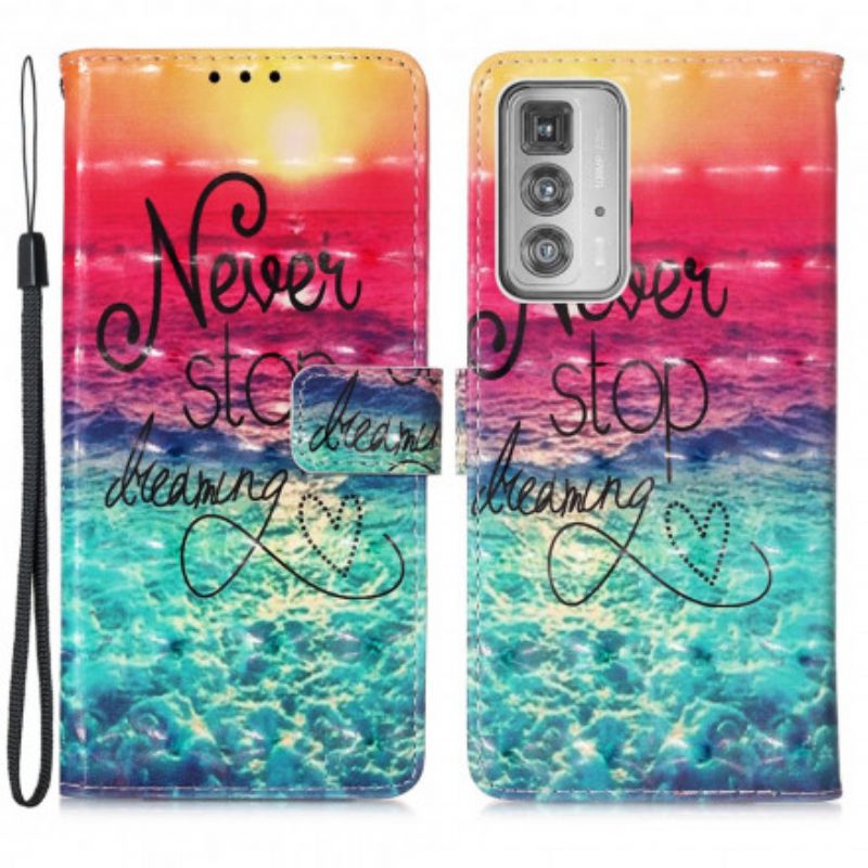 Kotelot Motorola Edge 20 Pro Älä Koskaan Lakkaa Haaveilemasta