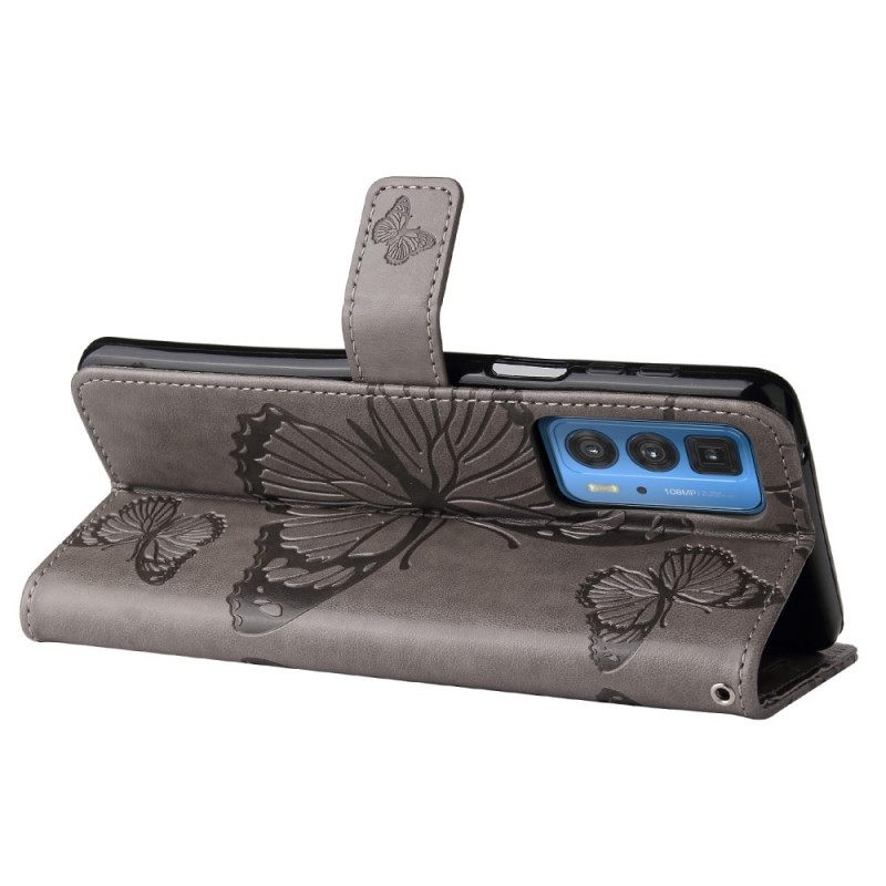 Kotelot Motorola Edge 20 Pro Suojaketju Kuori Giant Thong Butterflies