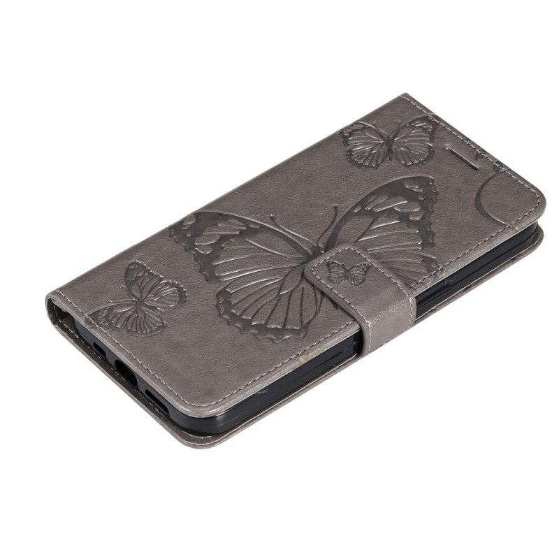 Kotelot Motorola Edge 20 Pro Suojaketju Kuori Giant Thong Butterflies