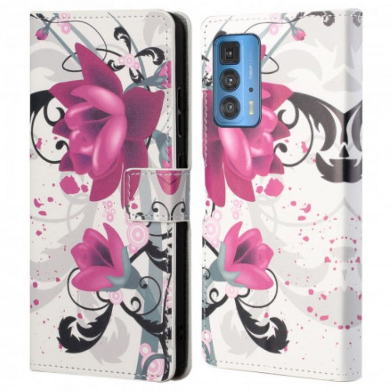 Kotelot Motorola Edge 20 Pro Trooppiset Kukat