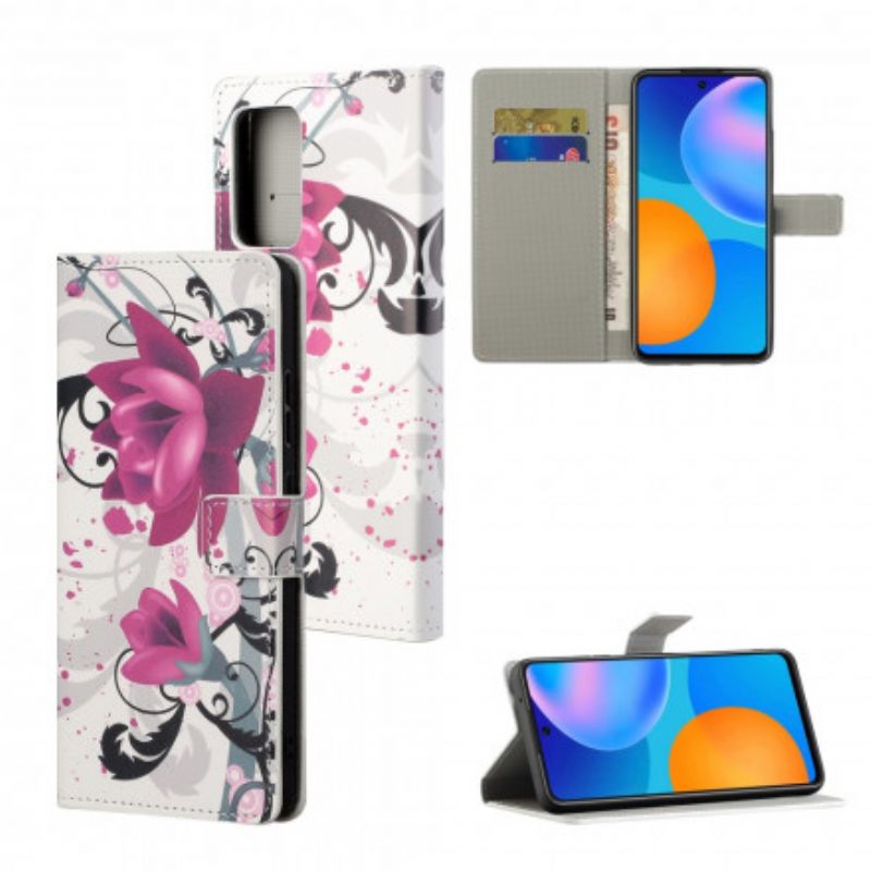 Kotelot Motorola Edge 20 Pro Trooppiset Kukat