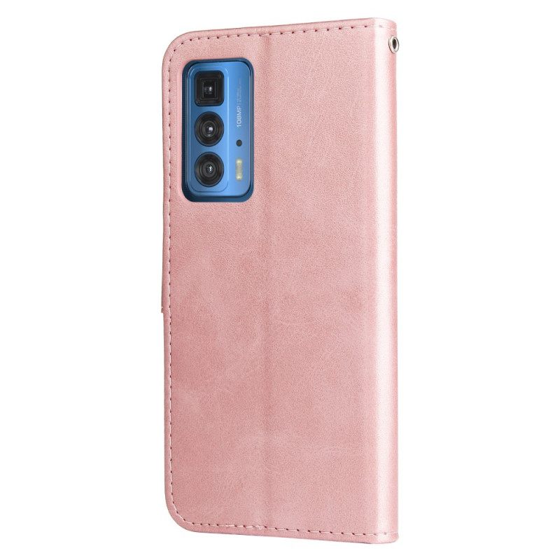 Nahkakotelo Motorola Edge 20 Pro Vintage Kolikkokukkaro