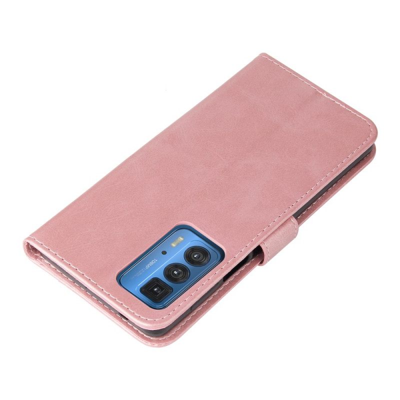 Nahkakotelo Motorola Edge 20 Pro Vintage Kolikkokukkaro