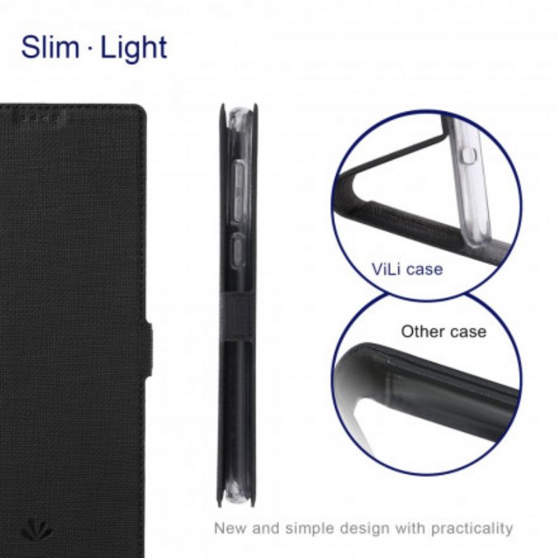 Puhelinkuoret Motorola Edge 20 Pro Kotelot Flip Teksturoitu Vili