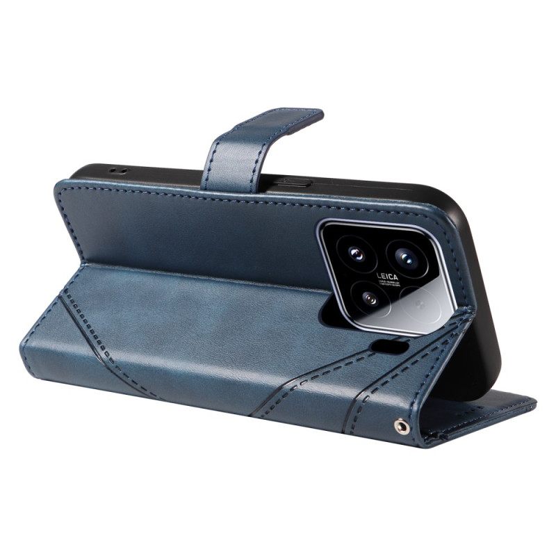 Kotelot Xiaomi 15 Kaksisävyiset Viivat Ja Raidat Suojakuori