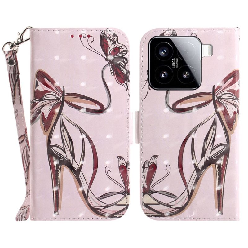 Kotelot Xiaomi 15 Korkokenkä Kaulanauhalla