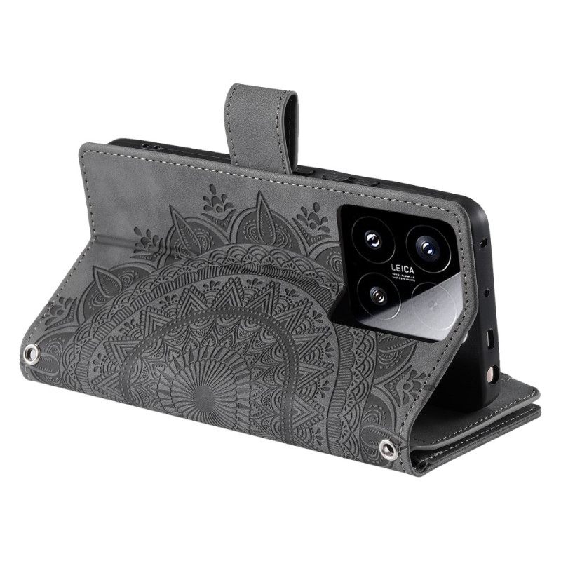 Kotelot Xiaomi 15 Mandala-mokkanahkakuvioinen Lompakko Suojakuori