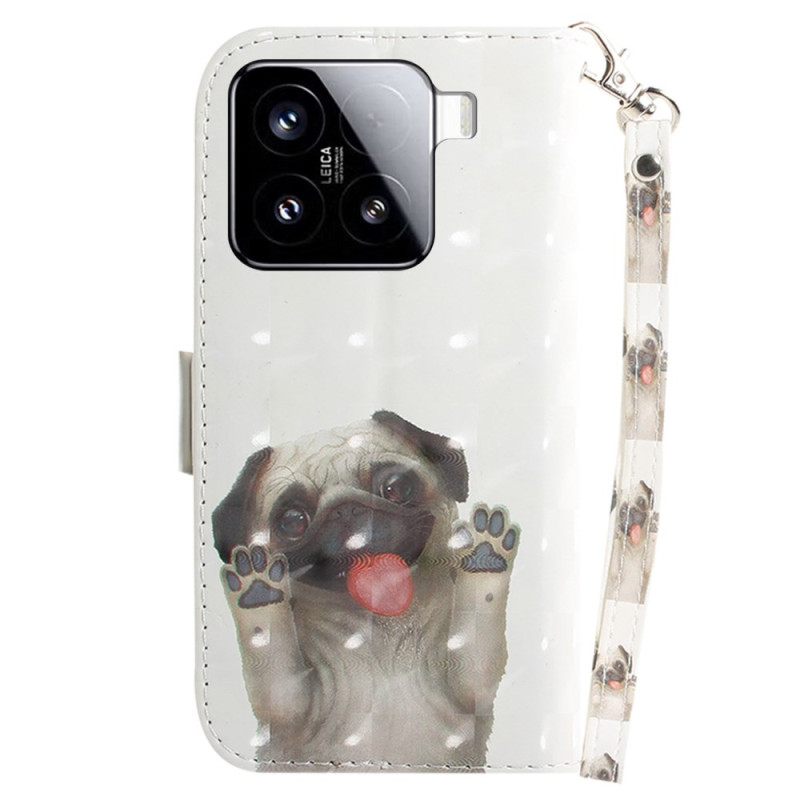 Kotelot Xiaomi 15 Mopsikuvioinen Kaulanauha