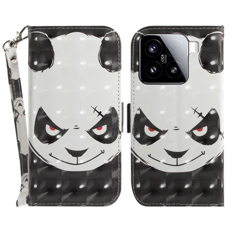 Kotelot Xiaomi 15 Vihainen Panda -avainnauha