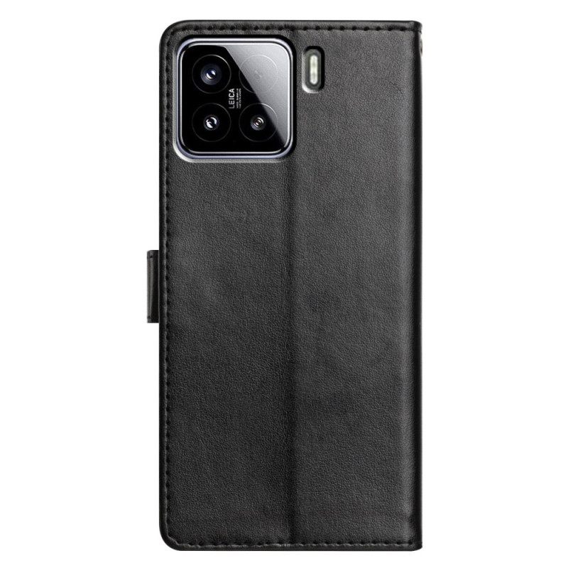 Kotelot Xiaomi 15 Yksinkertainen Keinonahkainen Ranneke