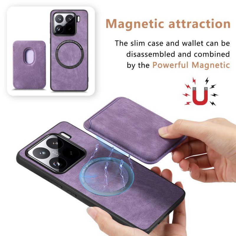 Kuoret Xiaomi 15 Retro Irrotettavalla Korttipidikkeellä