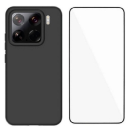 Kuori Xiaomi 15 2-in-1 Silikoni Karkaistulla Lasilla