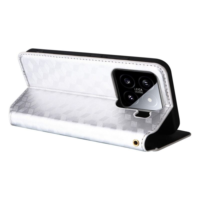 Nahkakotelo Xiaomi 15 3d-timantit Suojakuori