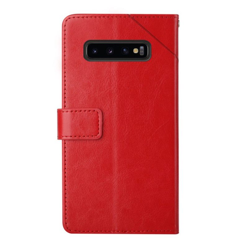 Kotelot Samsung Galaxy S10 Plus Style Leather Geo Y Design