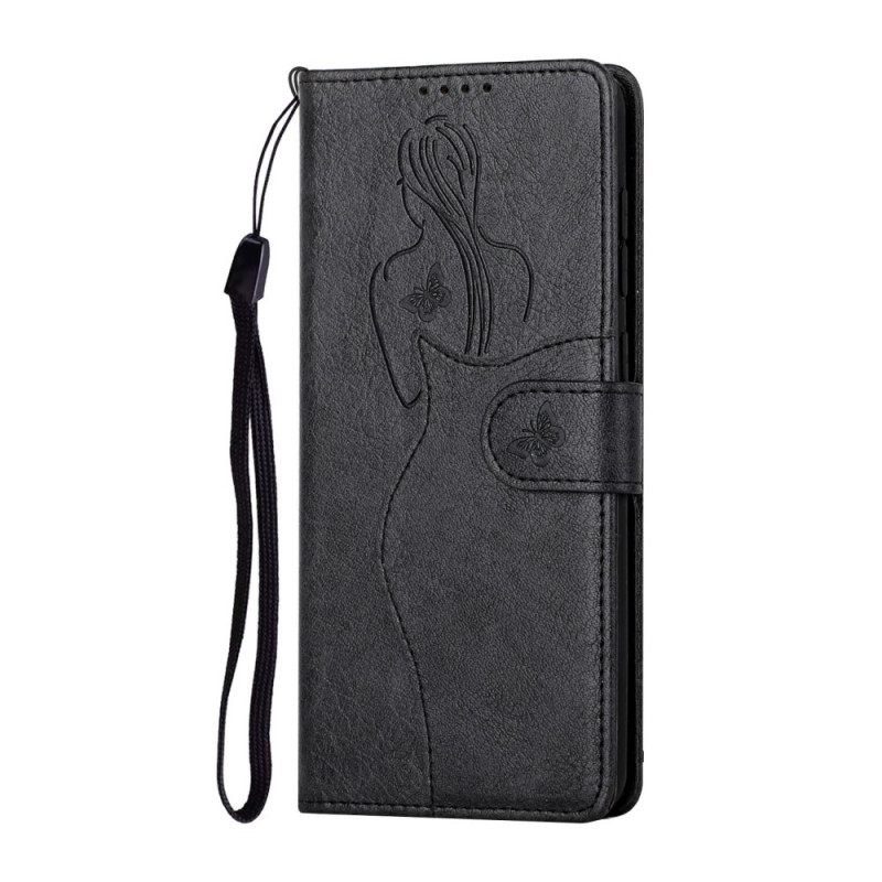 Nahkakotelo Samsung Galaxy S10 Plus Faux Leather Silhouette