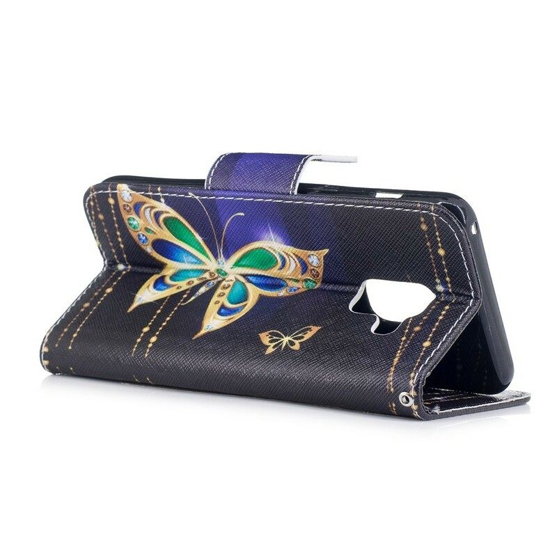 Nahkakotelo Samsung Galaxy A8 2018 Magic Butterfly