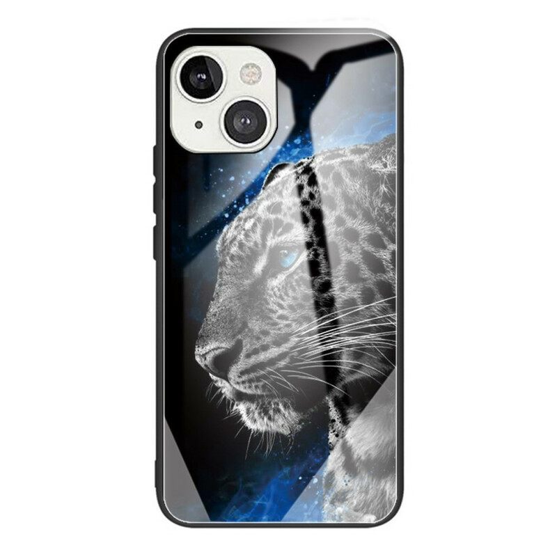 Case iPhone 13 Mini Karkaistua Lasia Kissan Kasvot