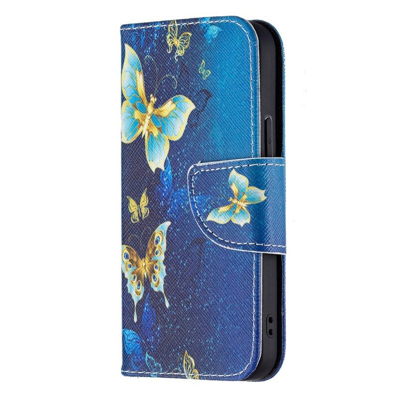 Kotelot iPhone 13 Mini Butterflies Kings