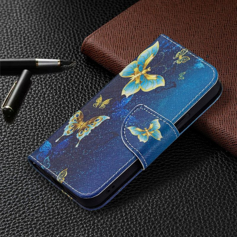 Kotelot iPhone 13 Mini Butterflies Kings