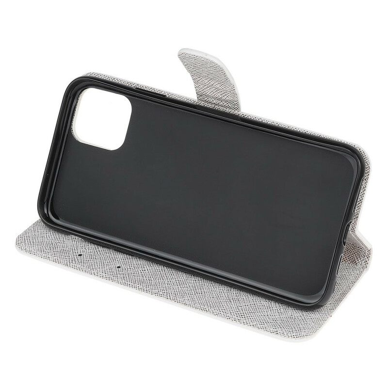 Kotelot iPhone 13 Mini Suojaketju Kuori Diamond Butterflies Hihnalla