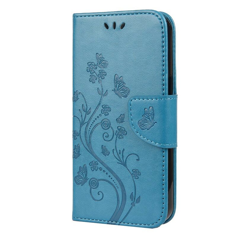 Kotelot iPhone 13 Mini Suojaketju Kuori Kukkahihna