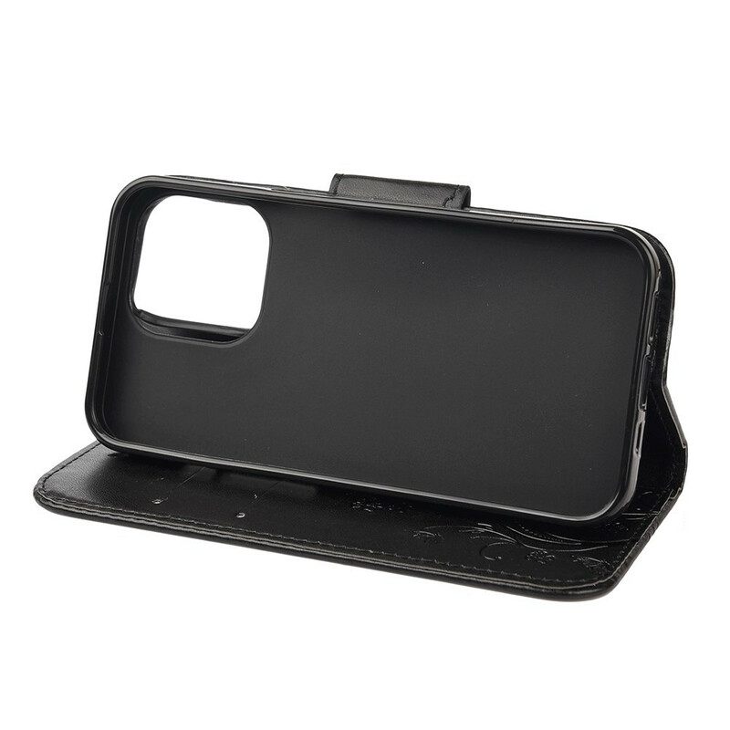 Kotelot iPhone 13 Mini Suojaketju Kuori Kukkahihna