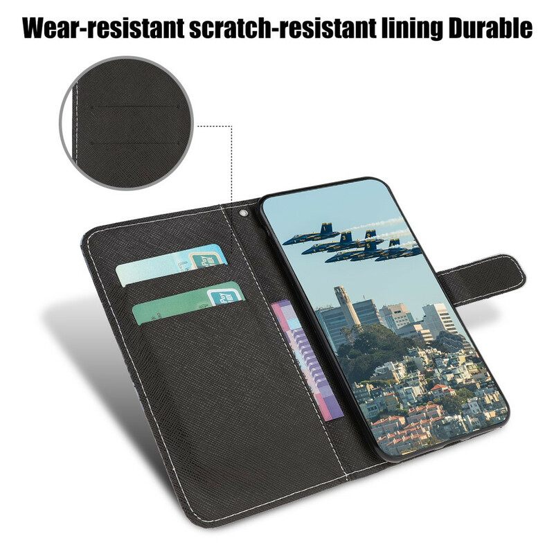 Kotelot iPhone 13 Mini Suojaketju Kuori Strappy Dragonflies