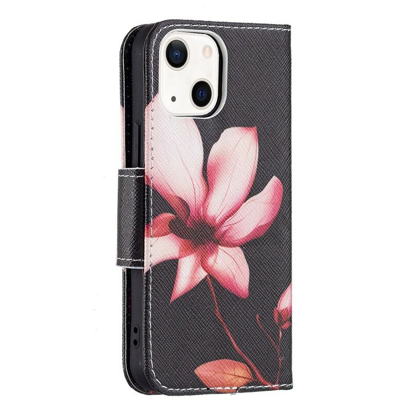 Kotelot iPhone 13 Mini Vaaleanpunainen Kukka