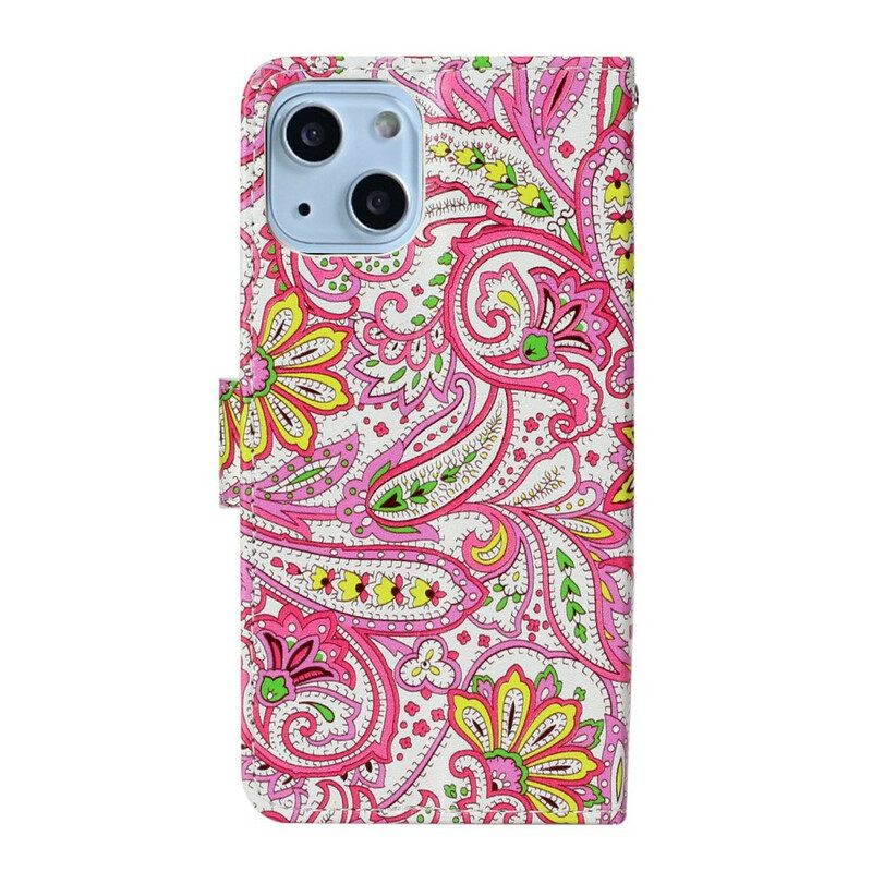 Kotelot iPhone 13 Mini Värikäs Barokki