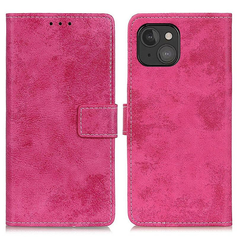 Kotelot iPhone 13 Mini Vintage Leather Effect
