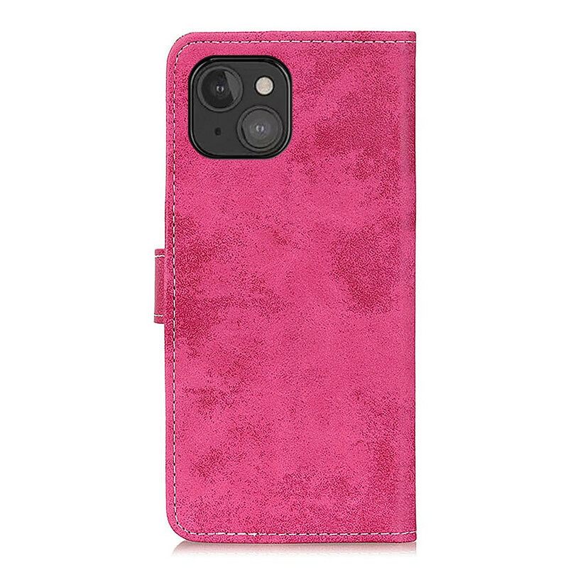 Kotelot iPhone 13 Mini Vintage Leather Effect