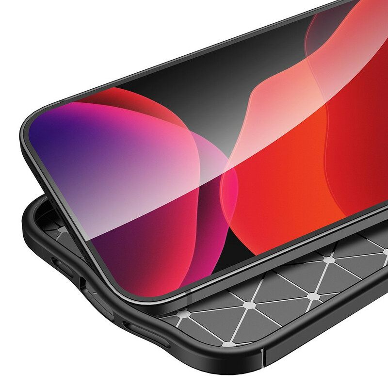 Kuori iPhone 13 Mini Double Line Litchi Leather Effect
