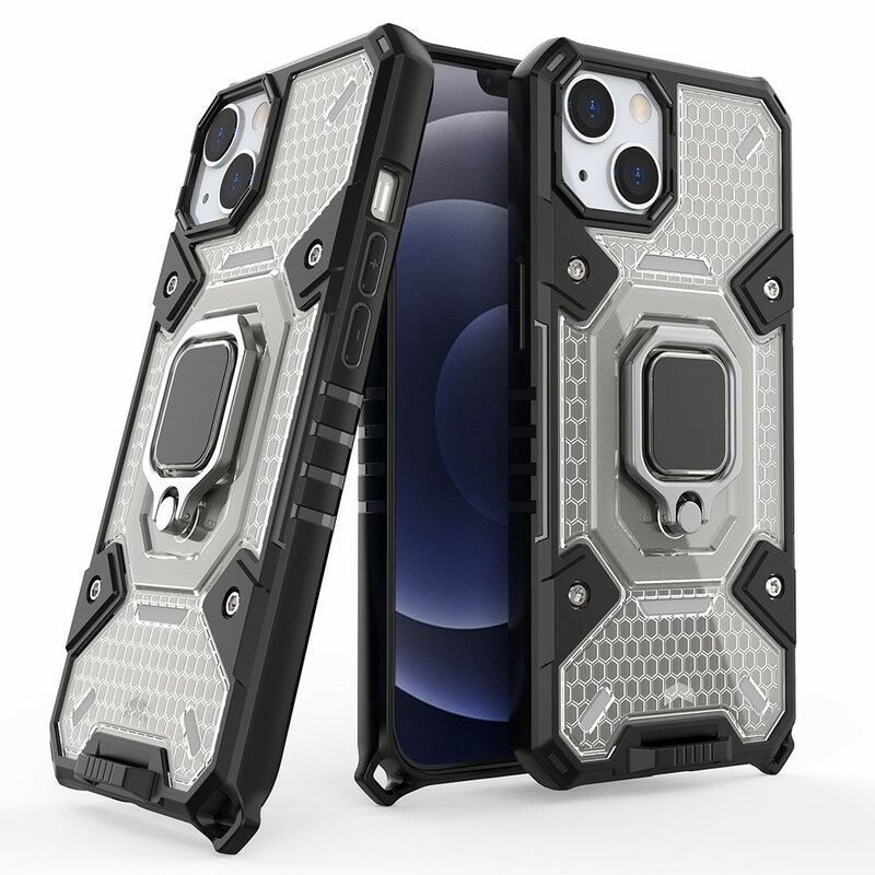 Kuori iPhone 13 Mini Honeycomb Renkaalla