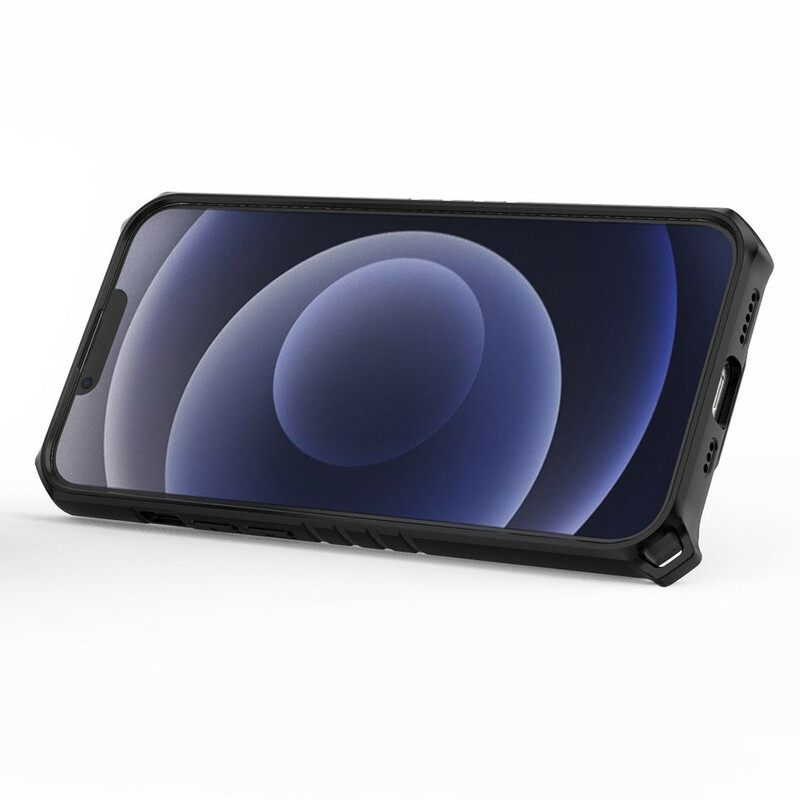 Kuori iPhone 13 Mini Honeycomb Renkaalla
