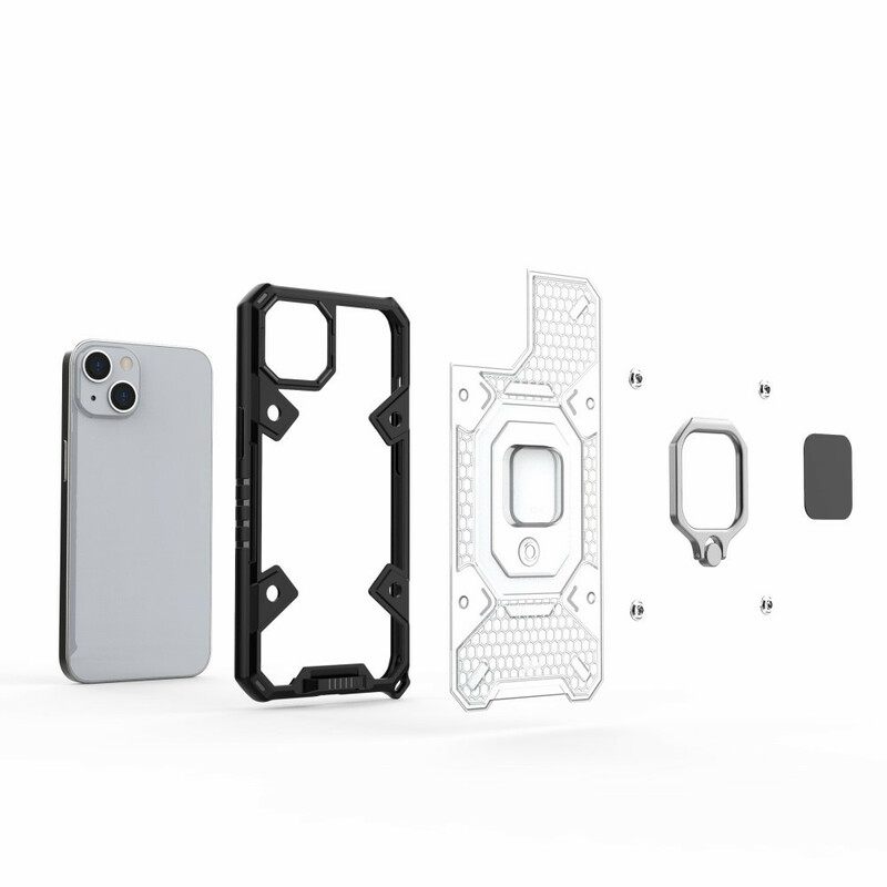 Kuori iPhone 13 Mini Honeycomb Renkaalla