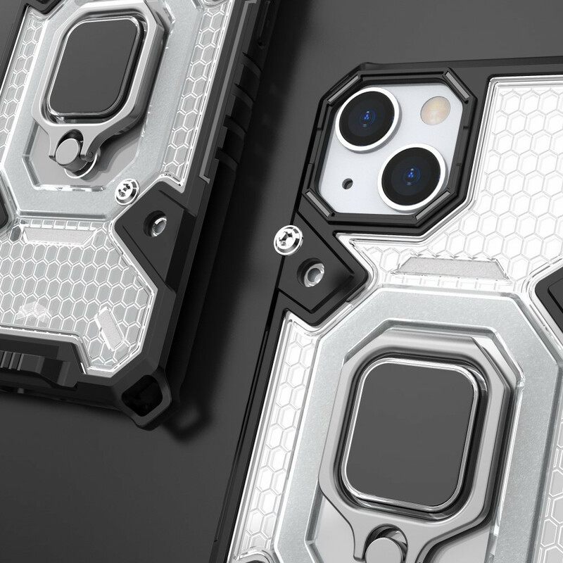Kuori iPhone 13 Mini Honeycomb Renkaalla