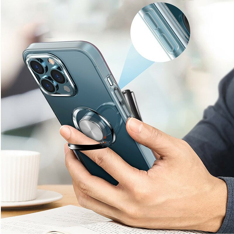 Kuori iPhone 13 Mini Läpinäkyvä Rengastuella