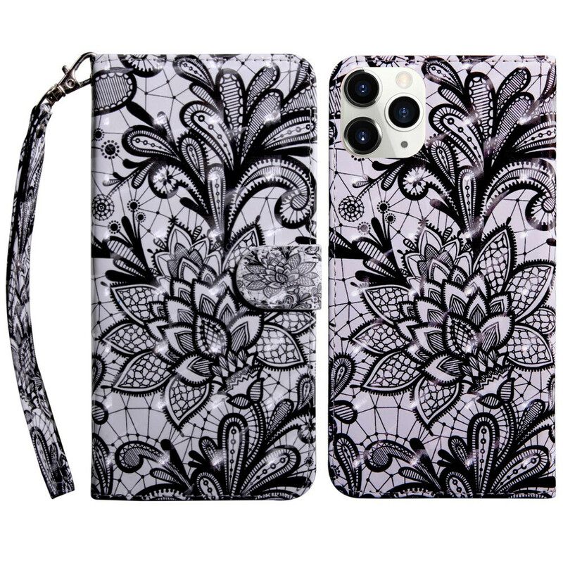 Nahkakotelo iPhone 13 Mini Light Spot Lace