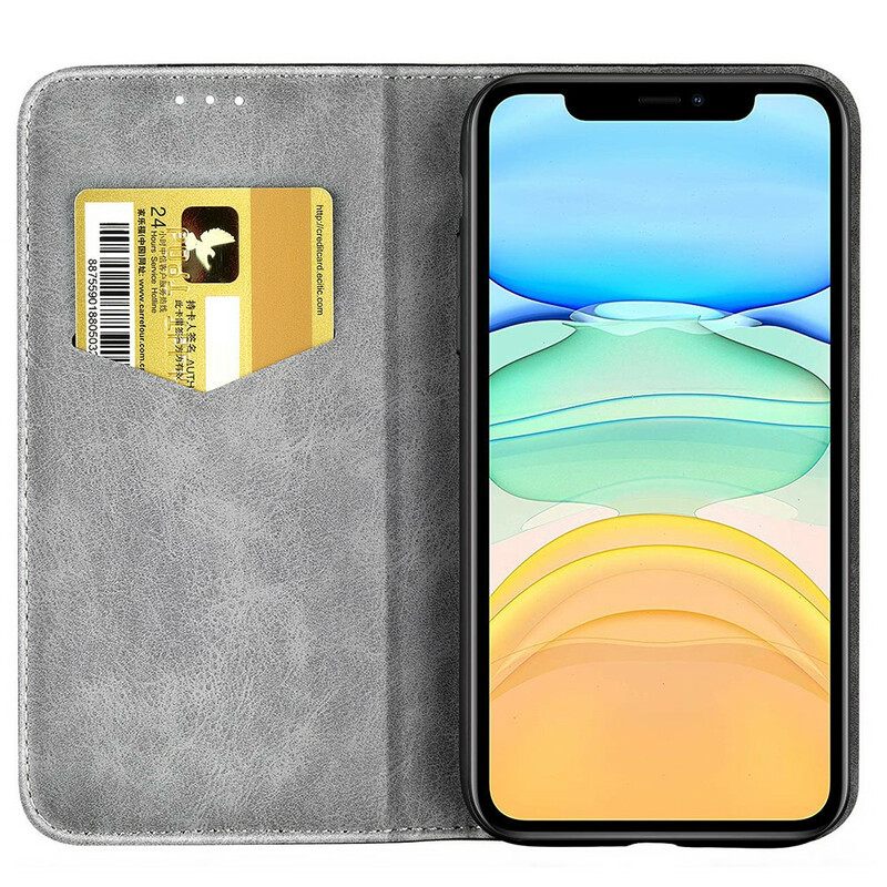 Puhelinkuoret iPhone 13 Mini Kotelot Flip Bicolor Leather Effect