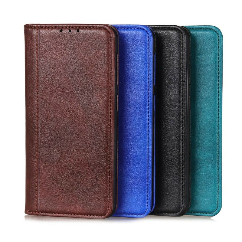 Puhelinkuoret iPhone 13 Mini Kotelot Flip Elegance Split Litchi Leather