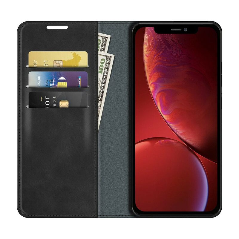 Puhelinkuoret iPhone 13 Mini Kotelot Flip Silk Soft Leather Effect