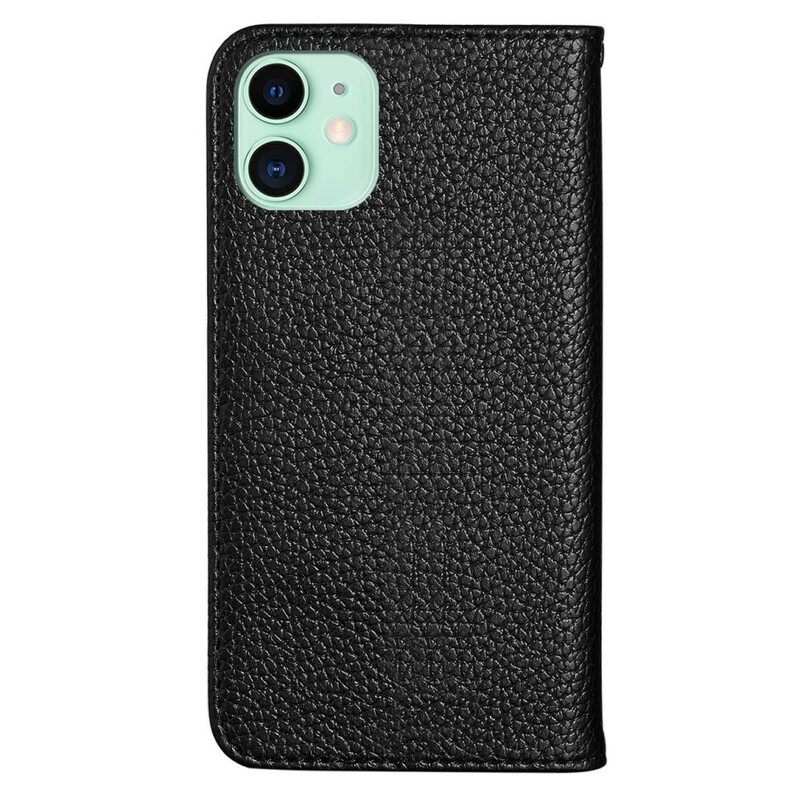 Puhelinkuoret iPhone 13 Mini Kotelot Flip Ultra Chic Litchi Faux Leather