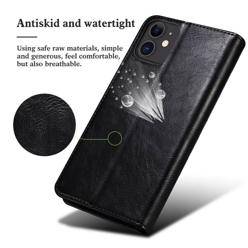 Puhelinkuoret iPhone 13 Mini Kotelot Flip Vahattu Keinonahka