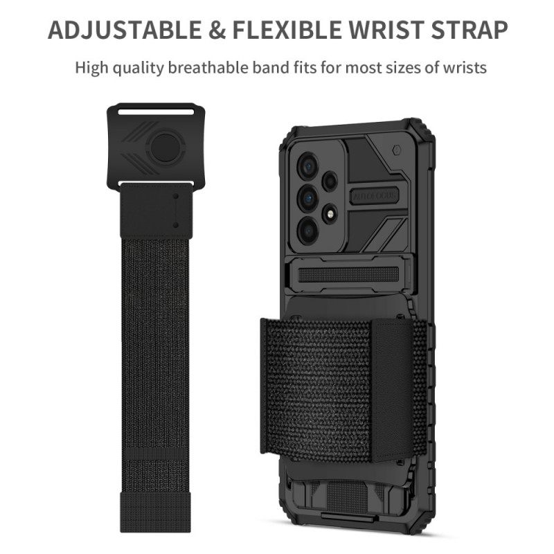 Case Samsung Galaxy A33 5G Monitoiminen Käsivarsinauhalla