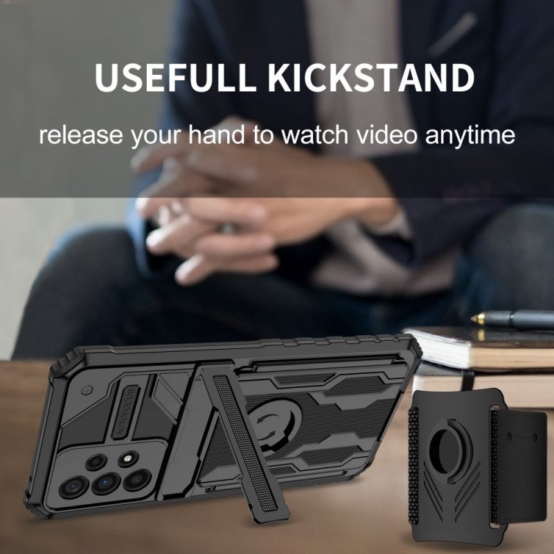 Case Samsung Galaxy A33 5G Monitoiminen Käsivarsinauhalla