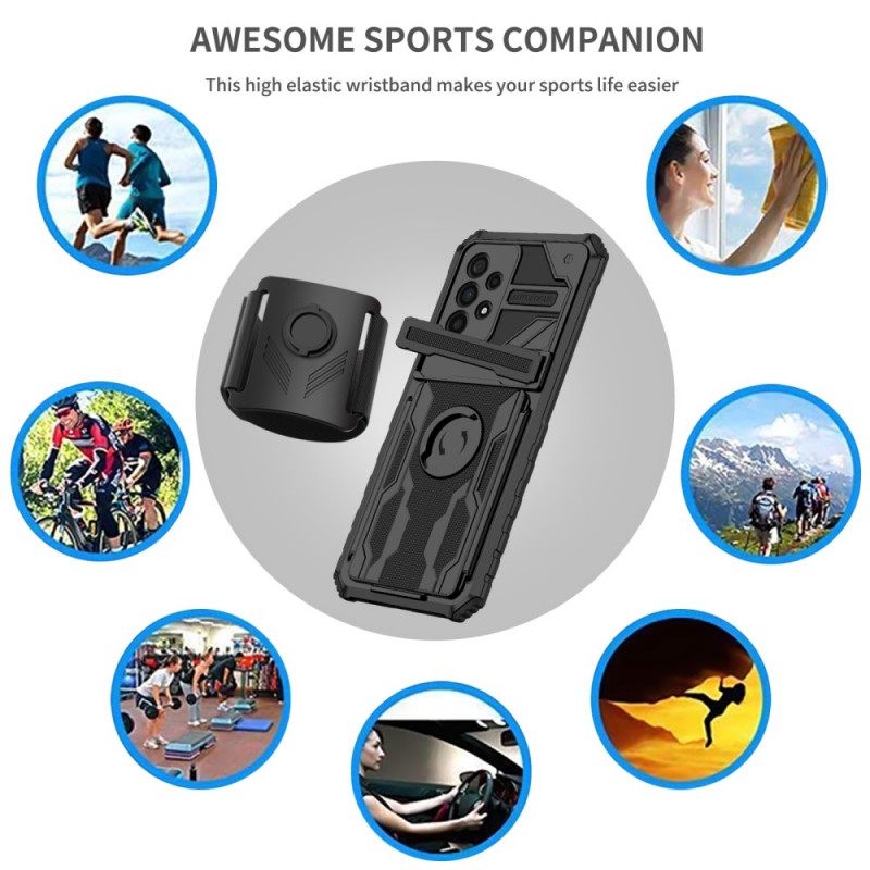 Case Samsung Galaxy A33 5G Monitoiminen Käsivarsinauhalla