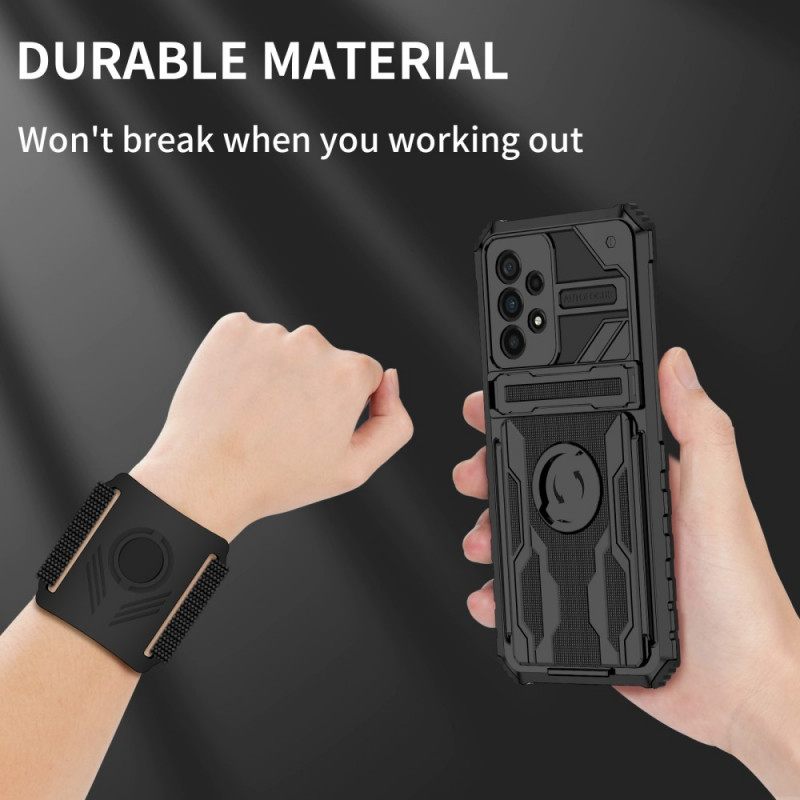 Case Samsung Galaxy A33 5G Monitoiminen Käsivarsinauhalla